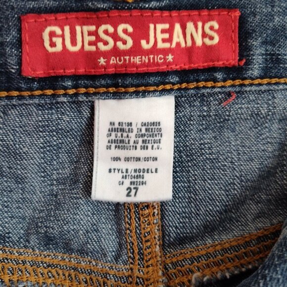 Ladies SZ 27 Vintage Guess Straight-Leg Blue Jean - Picture 5 of 5